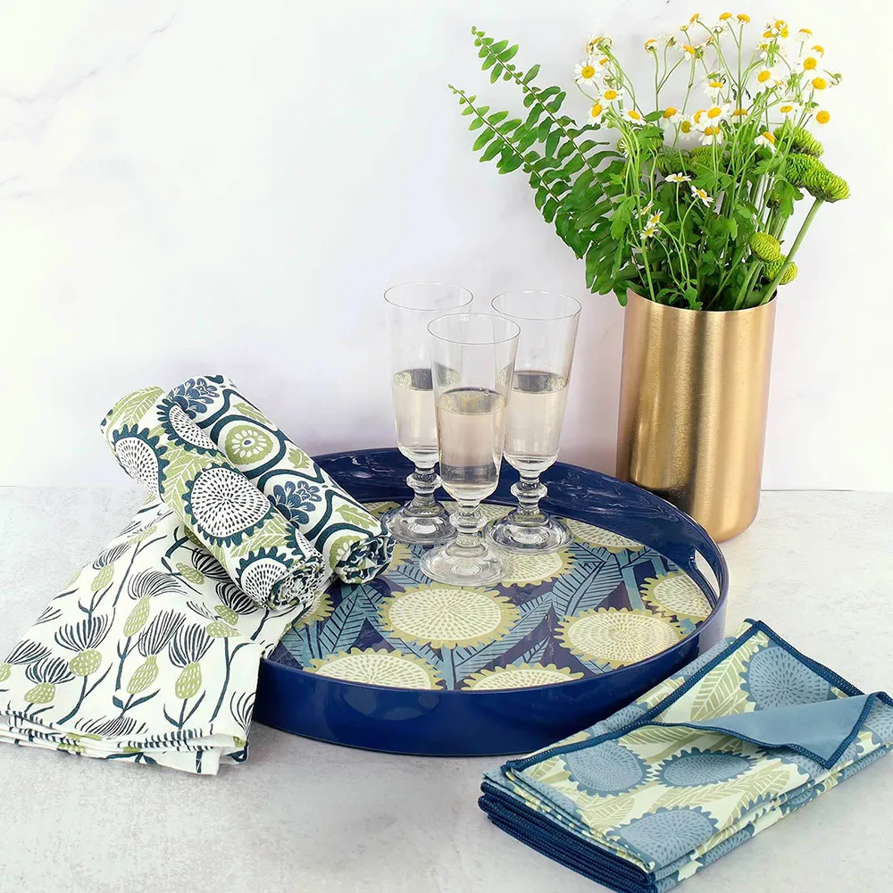 Wynn  Round Lacquer Serving Tray