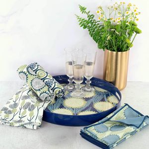 Wynn  Round Lacquer Serving Tray 4