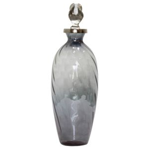 FORDHAMDALE GRAY GLASS VASE 19 (IN) 4