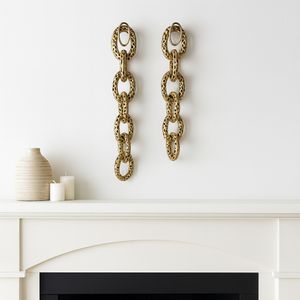 GLENNLAKE SET OF 2 GRAY METAL WALL 3 (IN) 10