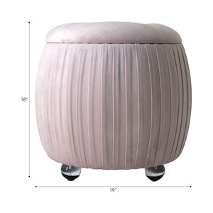 HENLEYFORD PINK STOOL 18 (IN) 9