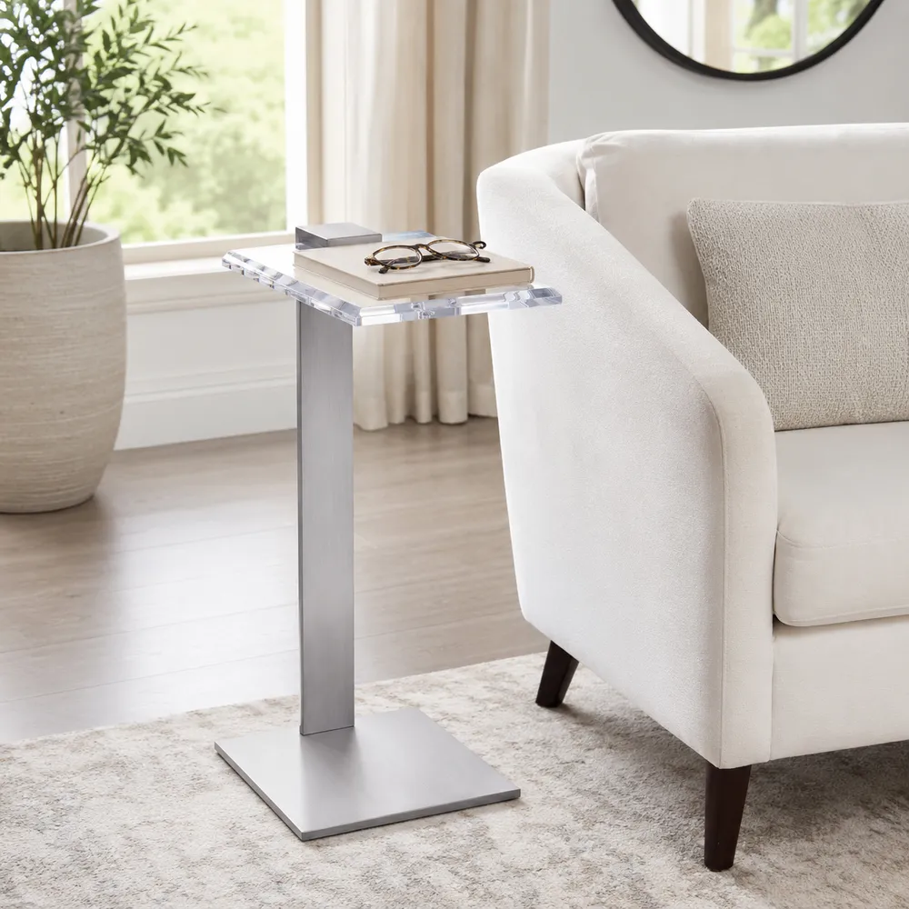 CARTERWAY CLEAR TABLE 24 (IN)