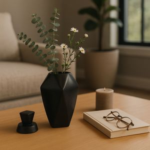 HALTONWORTH BLACK VASE 19 (IN) 2