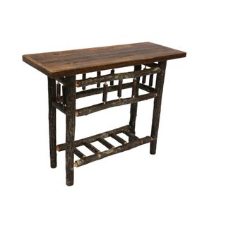 Appalachian Open Sofa Table with Barnwood Top