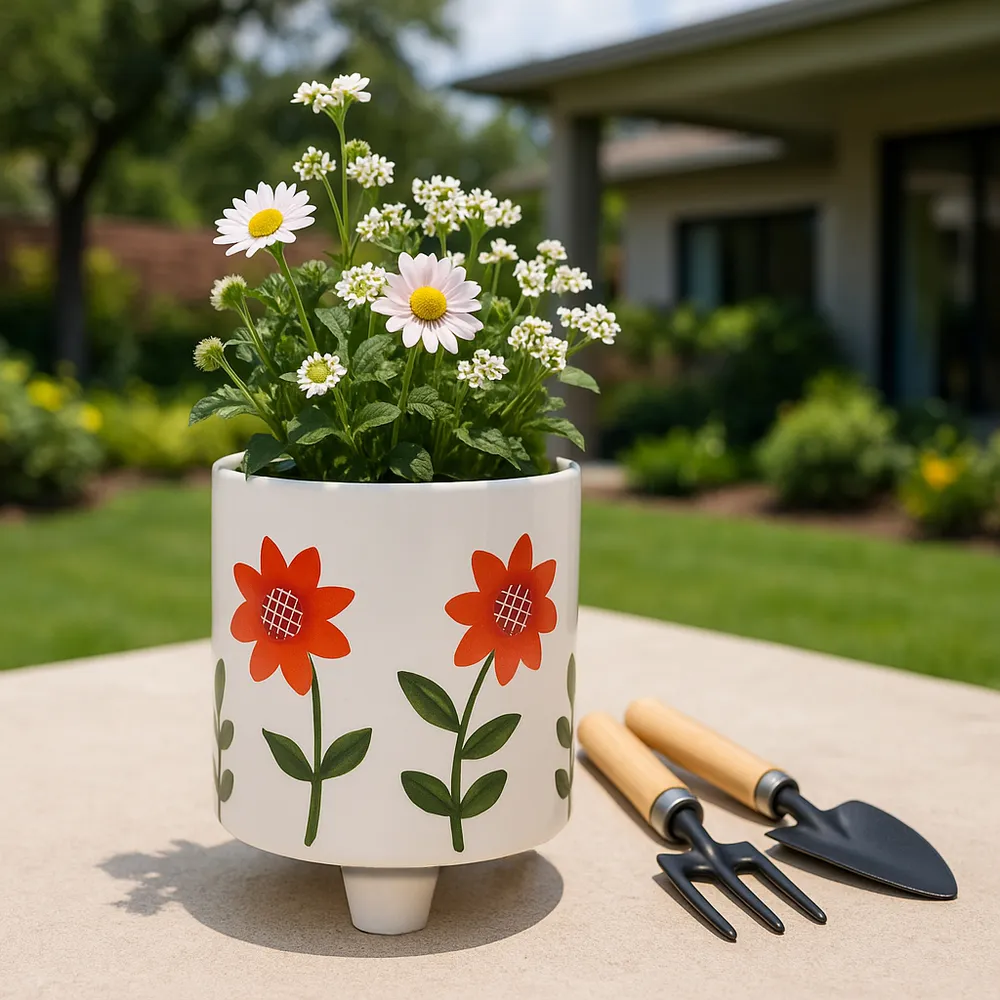 ALMAWAY WHITE PLANTER 6 (IN)
