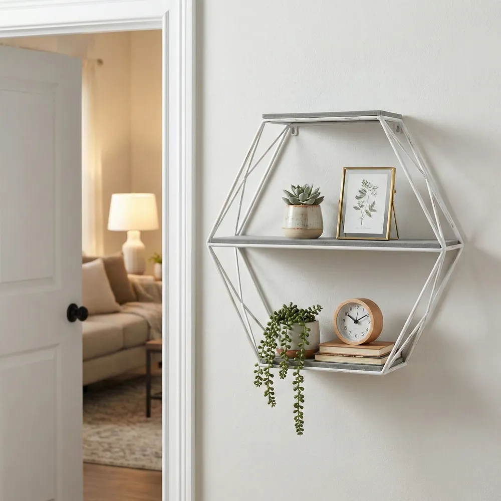 INGRIDHAVEN GRAY WALL SHELF 21 (IN)