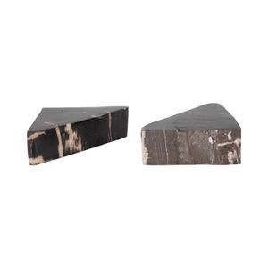 CHILTONVIEW SET OF 2 BLACK BOOKENDS 6 (IN) 8