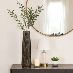 MORGANBROOK BLACK VASE 26 (IN) 12
