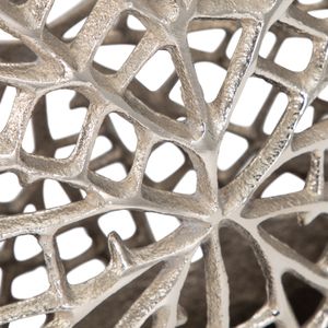 METAL, 14" CONTEMPORARY VASE, SILVER 6