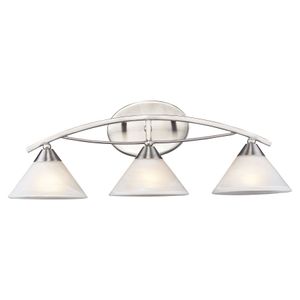 Elysburg 25'' Wide 3-Light Vanity Light - Satin Nickel 1
