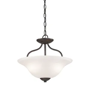 Conway 15'' Wide 2-Light Semi Flush Mount - Oil Rubbed Bronze 1
