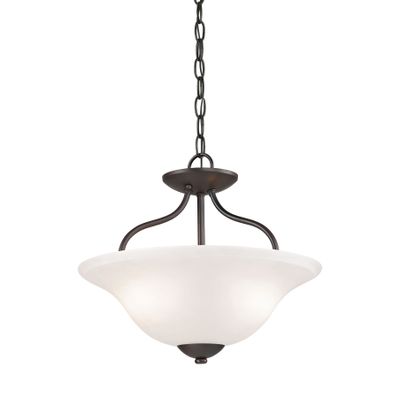 Conway 15'' Wide 2-Light Semi Flush Mount - Oil Rubbed Bronze