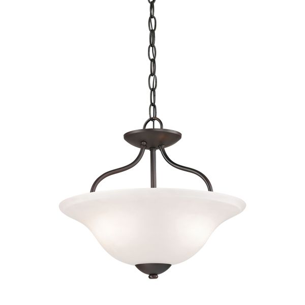 Conway 15'' Wide 2-Light Semi Flush Mount - Oil Rubbed Bronze