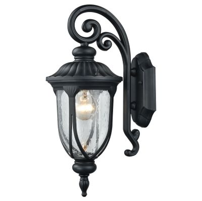 Derry Hill 17″ High 1-Light Outdoor Sconce - Matte Black