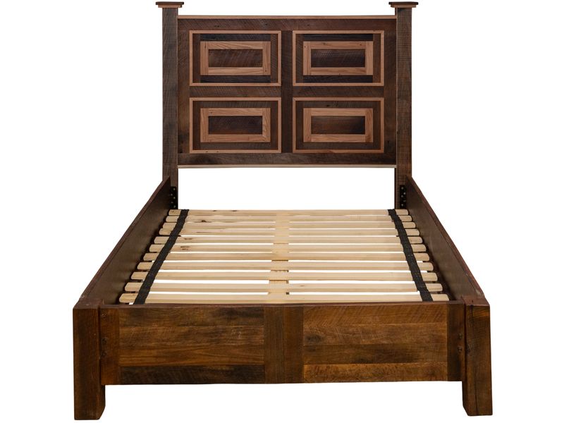 Colonial Barnwood Potomac Bed with Rail System - Cal King 4
