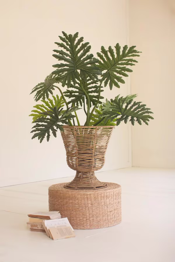 Iron and Seagrass Urn