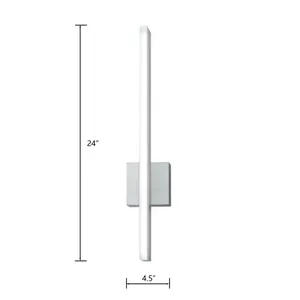 Ava 24'' High Integrated LED Sconce - Brushed Aluminum 2
