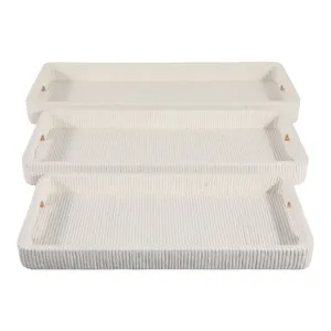 RYETON SET OF 3 BROWN TRAY 3 (IN) 1