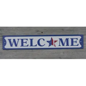 Welcome Metal Sign 20in 1