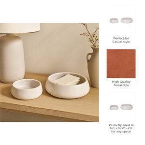 HOLLISHOLM SET OF 2 WHITE BOWLS 4 (IN) 8