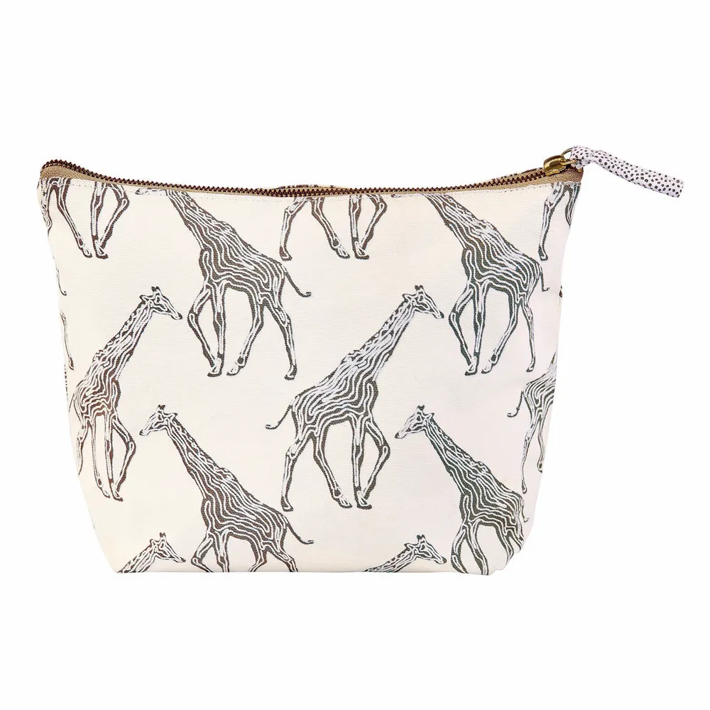 Giraffe Large Essential Canvas Pouch