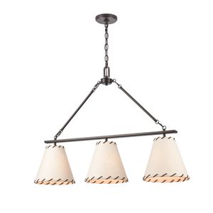 Marion 36'' Wide 3-Light Linear Chandelier - Oil Rubbed Bronze 7