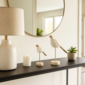 MILTONBROOK SET OF 2 WHITE DECOR 12 (IN) 2