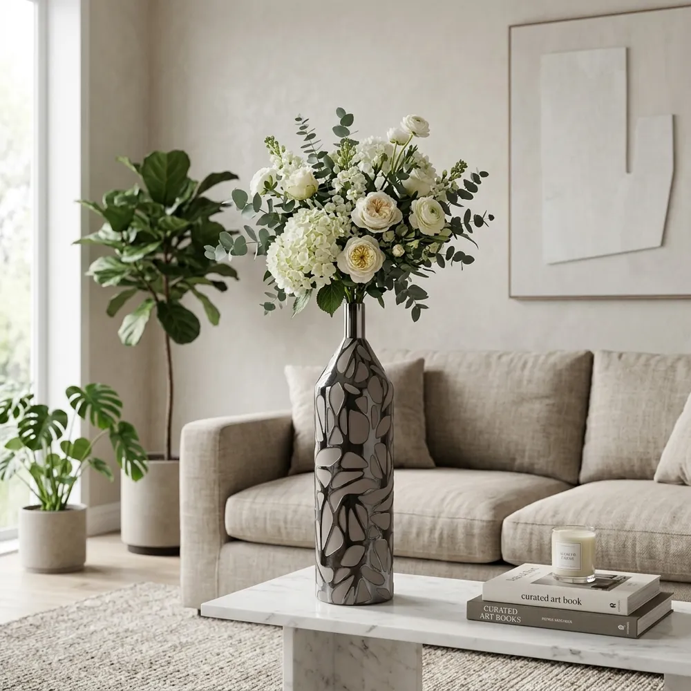 EATONPARK BLACK VASE 28 (IN)