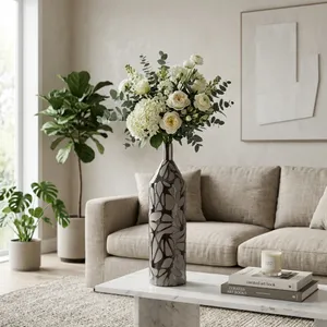 EATONPARK BLACK VASE 28 (IN) 2