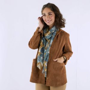 Icelandic Poppies Blue Featherweight Scarf 4