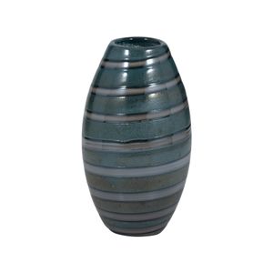 DENVERRIDGE BLUE GLASS VASE 10 (IN) 4