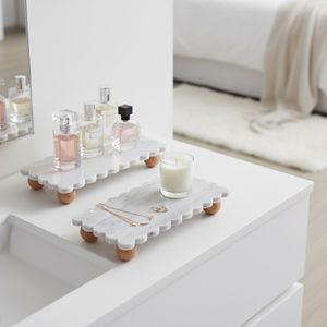 SAMSONVIEW SET OF 2 WHITE TRAY 3 (IN) 11