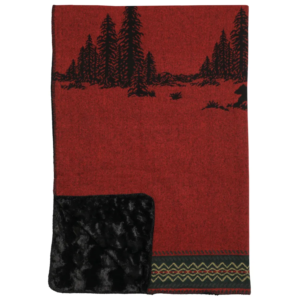 Premier Wooded River Bear - Throw