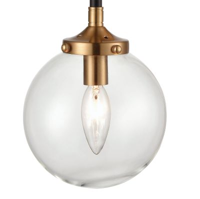 Boudreaux 21'' High 2-Light Sconce - Matte Black with Antique Gold
