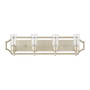 Cheswick 33'' Wide 4-Light Vanity Light - Aged Silver 2