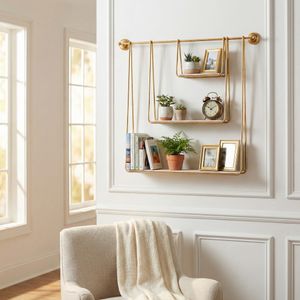 GARANDRUN WHITE WALL SHELF 29 (IN) 9