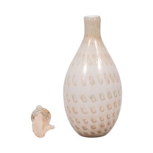 DENTONSHAW IVORY GLASS VASE 18 (IN) 5