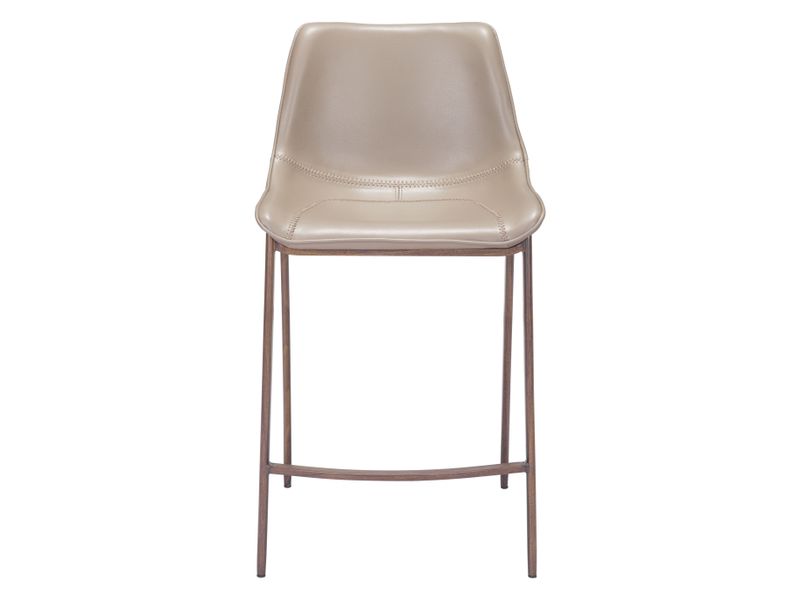 Magnus Counter Stool Brown & Walnut 4