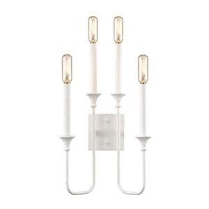 Edward 33'' High 4-Light Sconce - Matte White 1