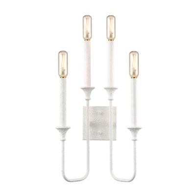 Edward 33″ High 4-Light Sconce - Matte White