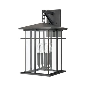 Oak Park 20'' High 4-Light Outdoor Sconce - Matte Black 2