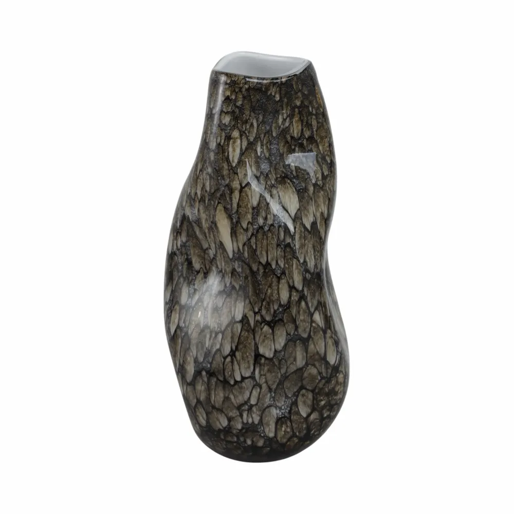 COLEGATE BROWN GLASS VASE 15 (IN)
