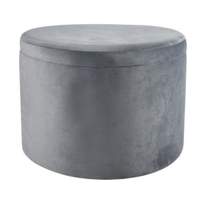 Linder Storage Ottoman - Charcoal 1