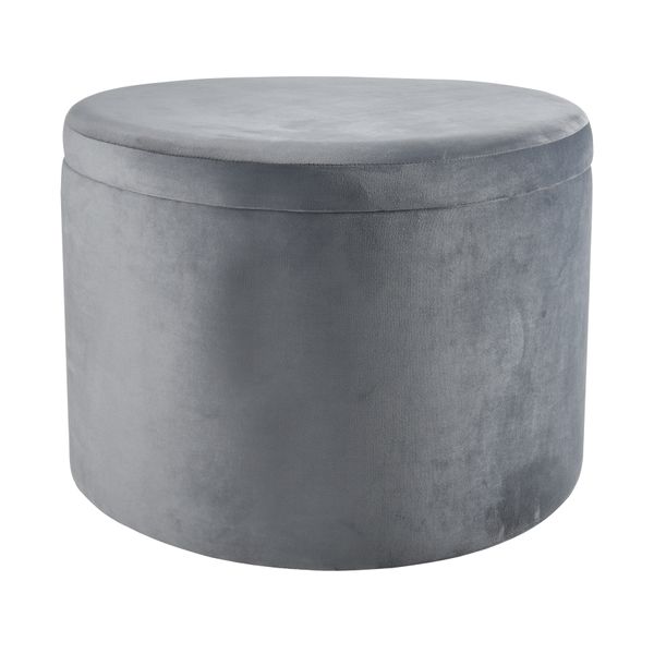 Linder Storage Ottoman - Charcoal