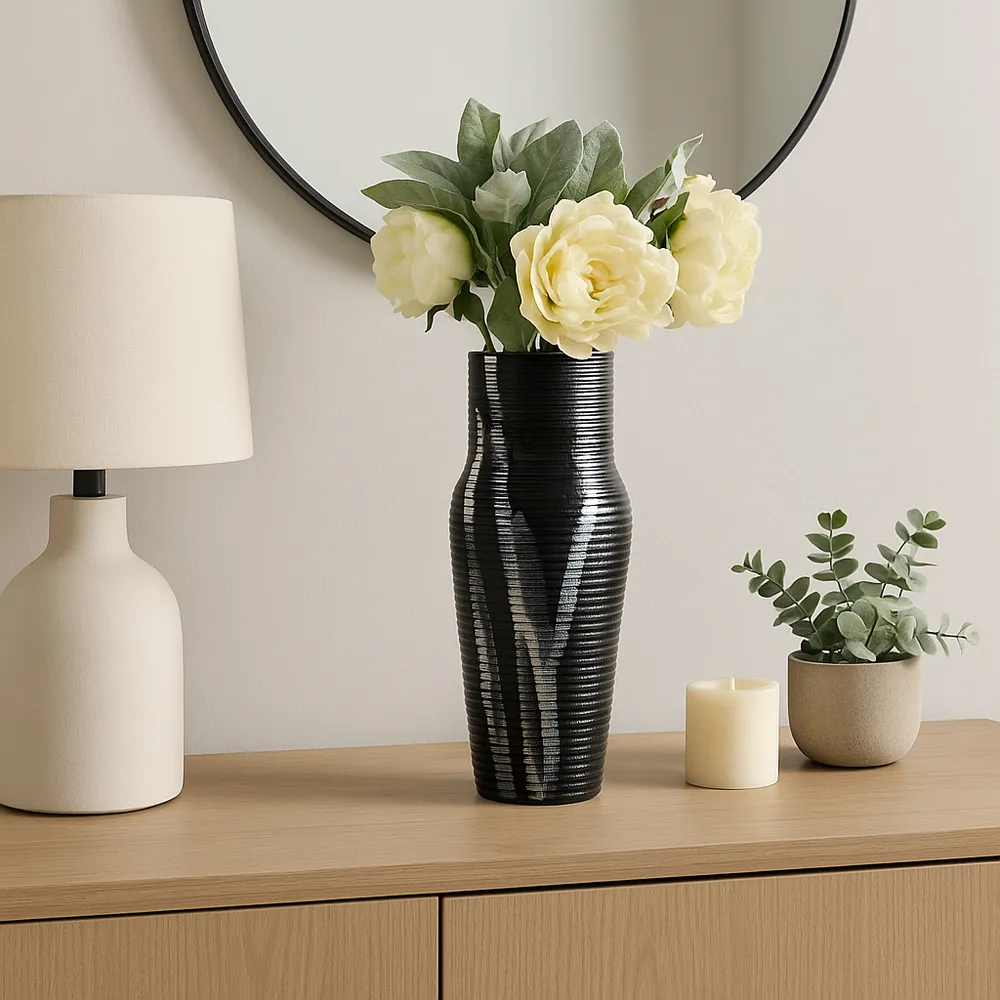 SAGEVALE GRAY VASE 17 (IN)