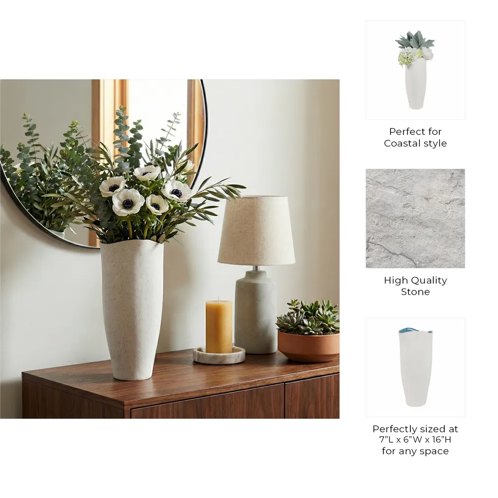 KELSEYLAND WHITE VASE 16 (IN)