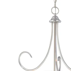 Bella 20'' Wide 3-Light Pendant - Brushed Nickel 3