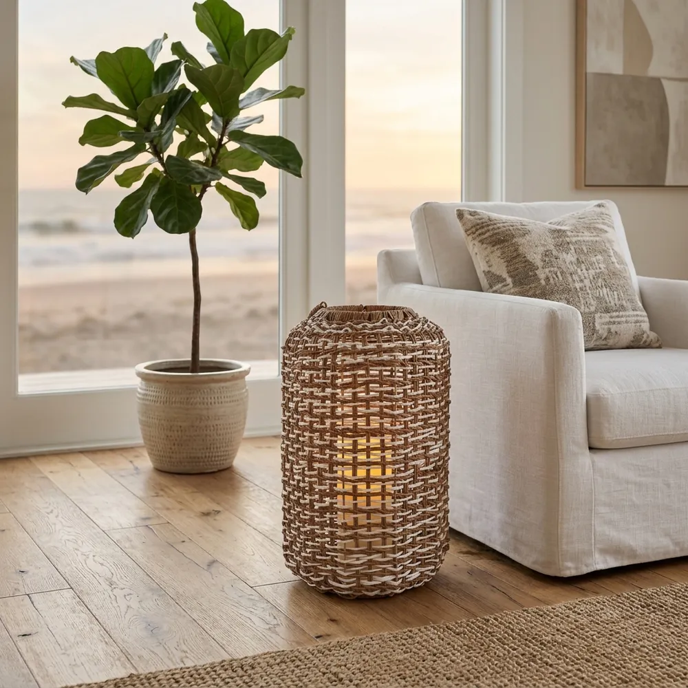 LARKSIDE BROWN LANTERN 21 (IN)