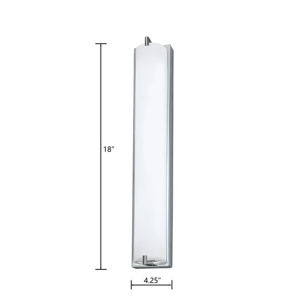 Alto 18'' High Integrated LED Sconce - Chrome