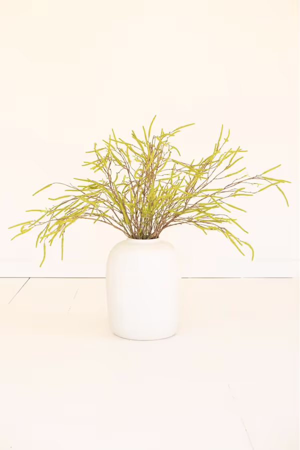 Artificial Green Willow Flowers Spray